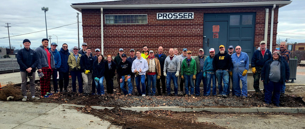 Thank you to all the volunteers that worked on the Train Depot project!